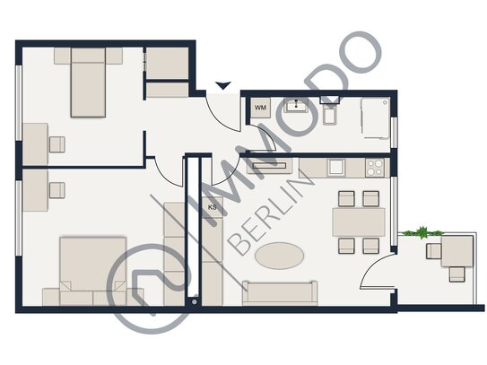 ?? Zentral im Grünen - Wohnen in einer sanierten 3 Zimmer Wohnung mit Balkon und Hobbykeller