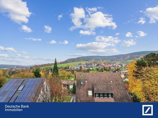 Charmante und helle Maisonettewohnung mit Panoramablick mitten im Spessart