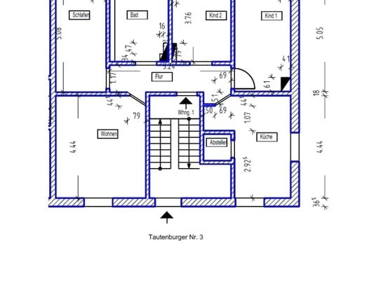 4 Raum Whg im EG in Dorndorf-Steudnitz Gartenmitbenutzung möglich auch für WG