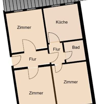 Gut geschnittene, helle, WG-geeignete 4-Zimmer Wohnung in Marburg