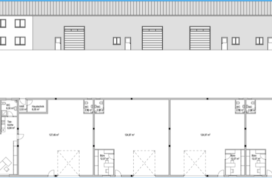 Großzügiges Baugrundstück mit einer neuwertigen Lagerhalle