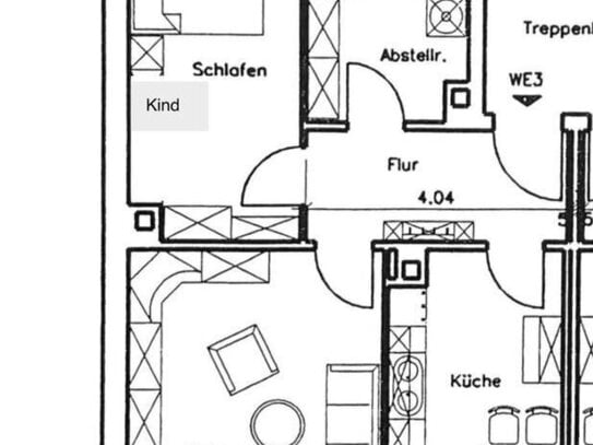 1.OG 2 Zim. 60m2 in Wurzen