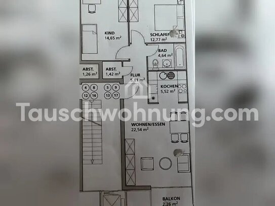 [TAUSCHWOHNUNG] Helle 3-Raum Wohnung mit Balkon in der Neustadt