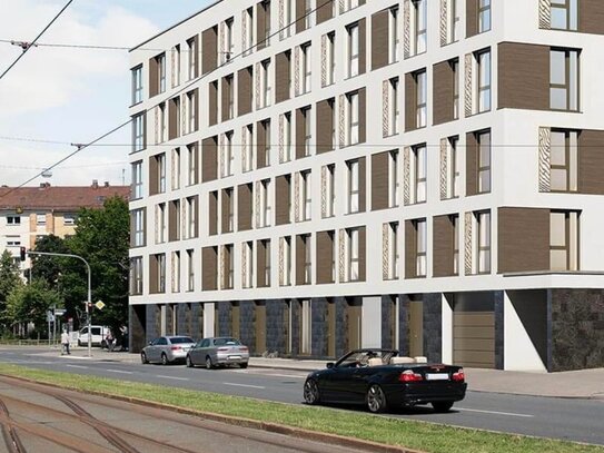 ERSTBEZUG im NEUBAU. Geräumiges und großzügig geschnittenes 1-Zimmer-Apartment im Herzen Nürnbergs inkl. EINBAUKÜCHE.