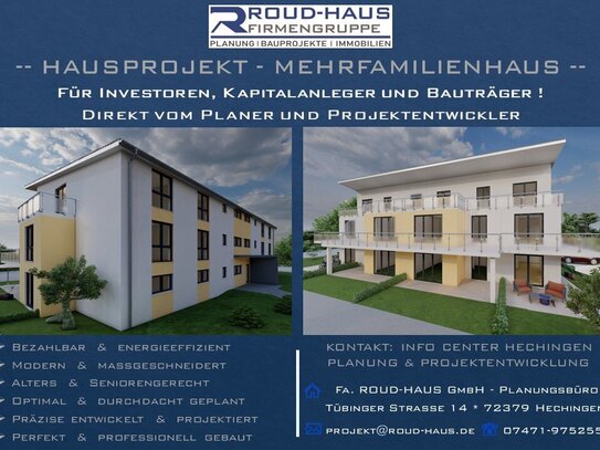 + EXKLUSIVES MEHRFAMILIENHAUS-PROJEKT! +