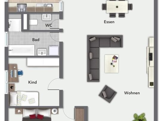 Jetzt erwerben & später beziehen! 3 Zimmer-Wohnung in sonniger Wohnlage!