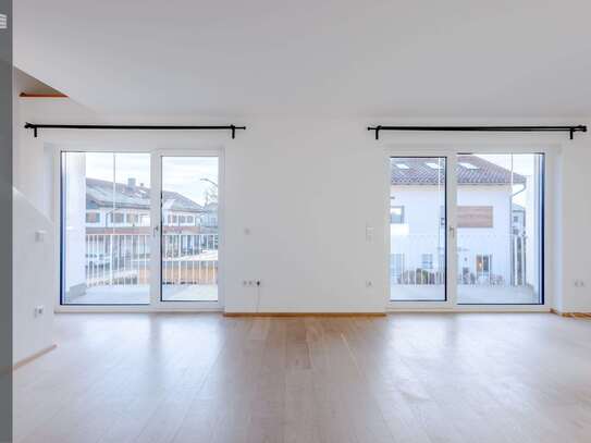 Sehr helle Maisonette-Wohnung mit Bergblick und großer Loggia