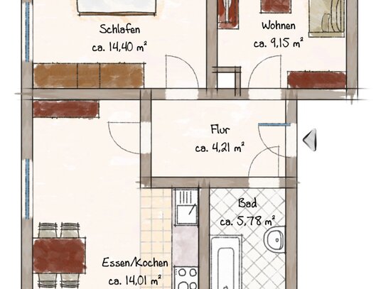 ++2,5- Zi. ETW mit ca. 50 qm in Karlstadt sucht neue Eigentümer++