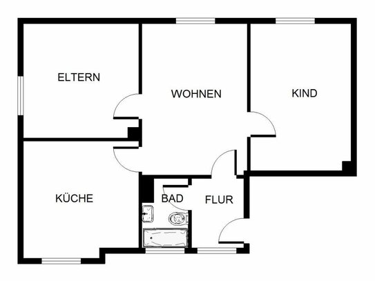 3-Zimmer-Wohnung in Gelsenkirchen Hassel