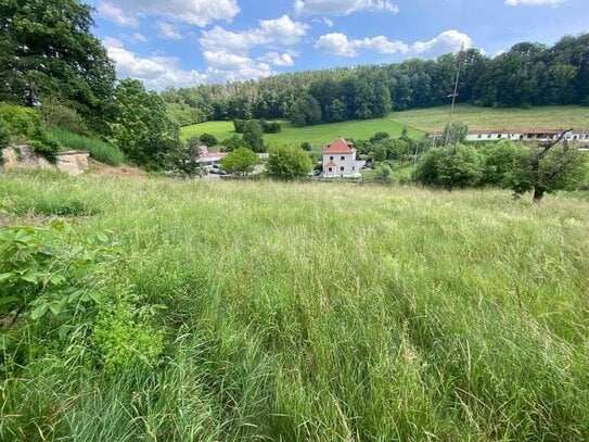 750 m² Bauland am Südhang des Erlbachtals in Kraftsdorf, 20 Minuten/25 km bis Jena- Lobeda entfernt.