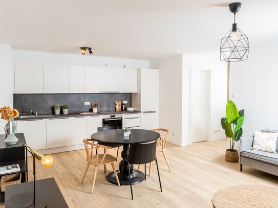 ***Mit Terrasse*** Erdgeschosswohnung im Neubau. 2-Zimmer-Wohnung mit Einbauküche