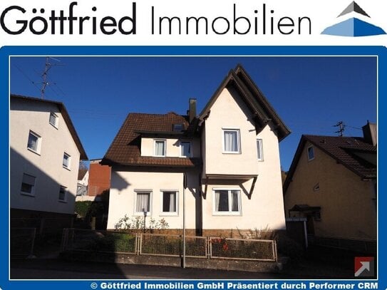 2-Familienhaus mit Ausbaupotential u. 5 Stellplätzen in zentraler Lage in Blaustein!