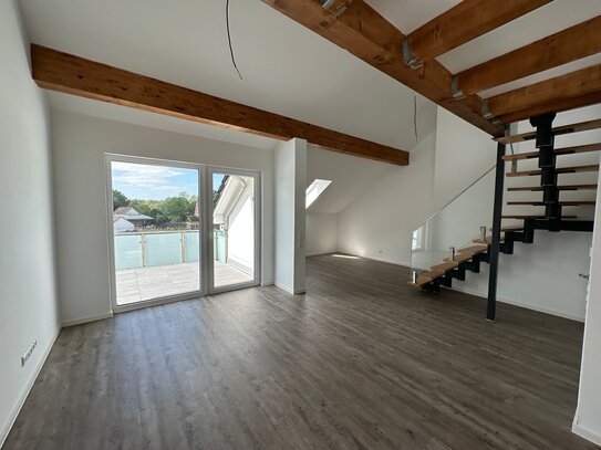 lichte Maisonette im Neubau mit 30 m² Dachterrasse, ohne zus. Käuferprovision