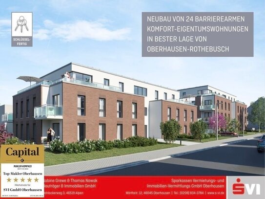 Neubau- Barrierearme Erdgeschosswohnung mit Gartensondernutzungsrecht und Tiefgaragenstellplatz