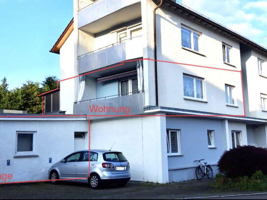 Renovierte 3 Zimmerwohnung mit 2 Balkonen, Garage, Rudolfshöhe