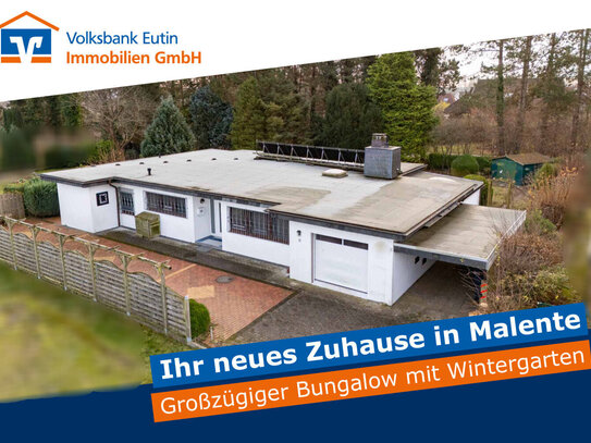 Großzügiger Bungalow mit Wintergarten in guter Lage von Malente