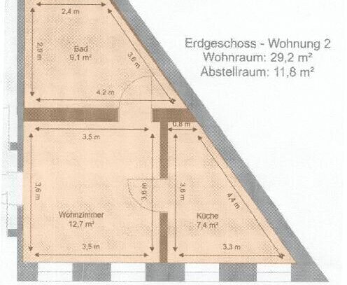 Gemütliches Apartement in Stadtroda zu vermieten