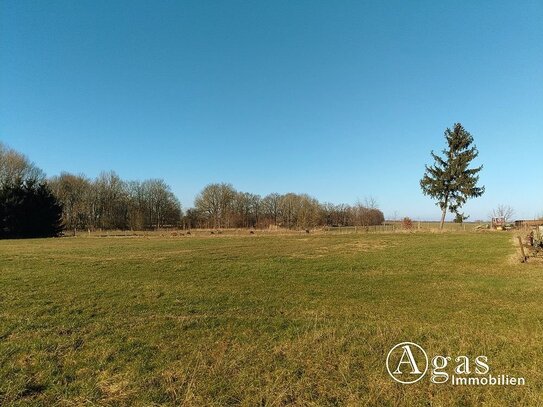 Noch zu teilendes ca. 1.250m² großes Grundstück mit ca. 4.000m² Gartenland in Ostseenähe