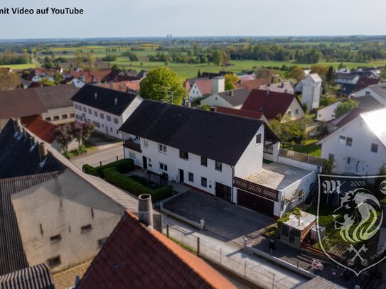 Großes, ruhig gelegenes Zweifamilienhaus in Mödingen/Bergheim