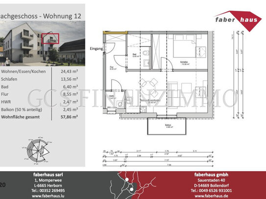 Hochwertige Neubauwohnung in Kordel, KfW 40 EE und ISB förderfähig, provisionsfrei