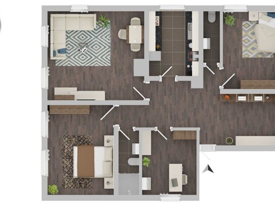 4-Zimmer im Stadtkern Lauingens! Sie haben ein Händchen zum renovieren? Wohnung / Büro / Praxis