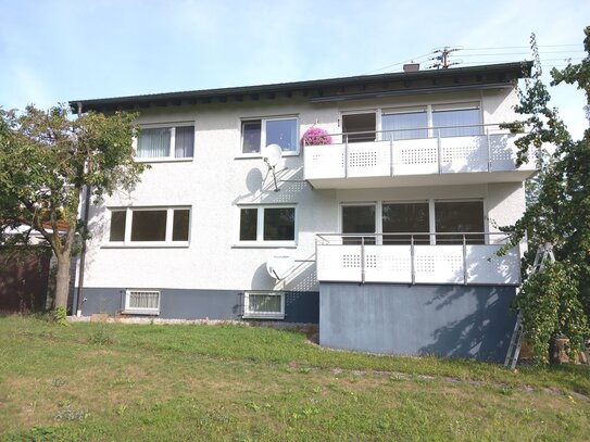 Renovierte 3 Zimmer Wohnung mit großem Balkon und Garage in Pflaumloch