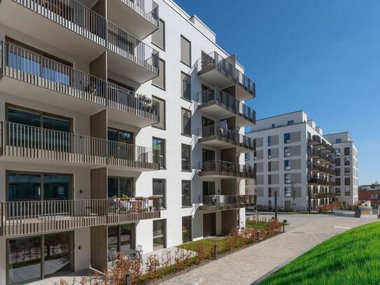 3 Zi. EG Wohnung * Terrasse mit Gartenanteil * Einbauküche * 2 Bäder * TG SP * ab 15.07.2025