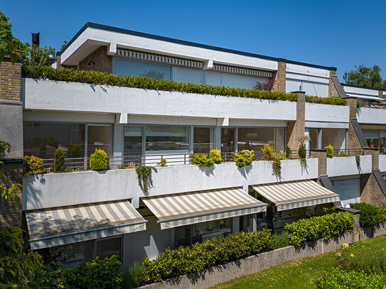 Krefeld-Stadtwald! Modernisierte, sonnenverwöhnte 110 m² Terrassenwohnung in Bestlage