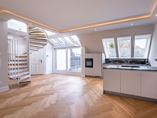 Luxus Penthouse im sanierten Jugendstil-Ensemble mit Dachterrasse & Weitblick!