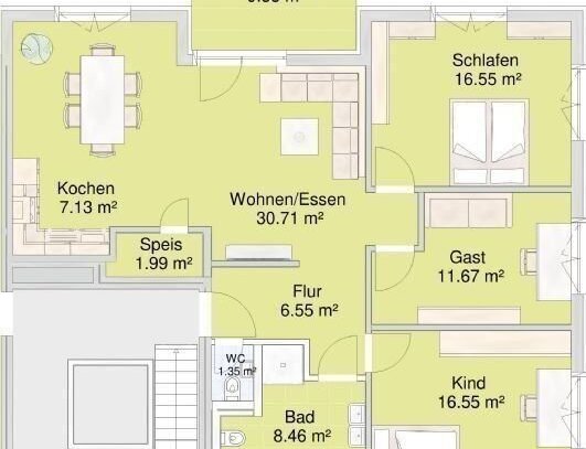 Schöne neue 4 ZW (Musterwohnung) - Erstbezug 2021 - KfW 40 plus