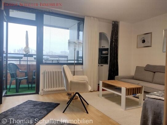 Möblierte, moderne 1-Zimmer Whg. mit TG-Stellpl. und Balkon in Nürnberg-Tullnau