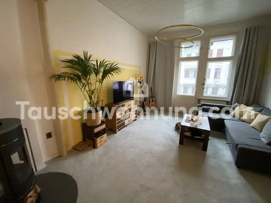 [TAUSCHWOHNUNG] Schöne 3-(4-)Zimmer Altbauwohnung m Balkon u neuem Kaminofen