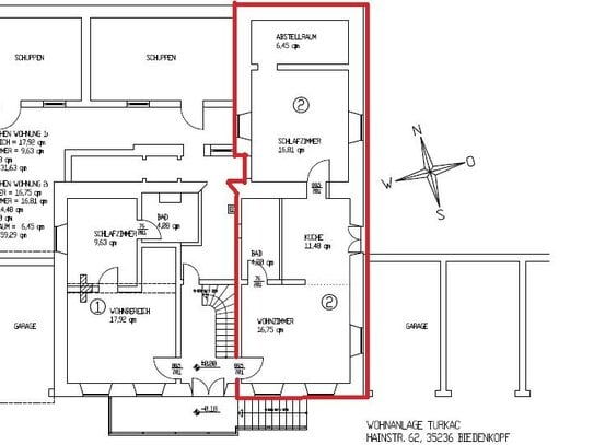 Biedenkopf-Zentrum - 2 ZKB Wohnung