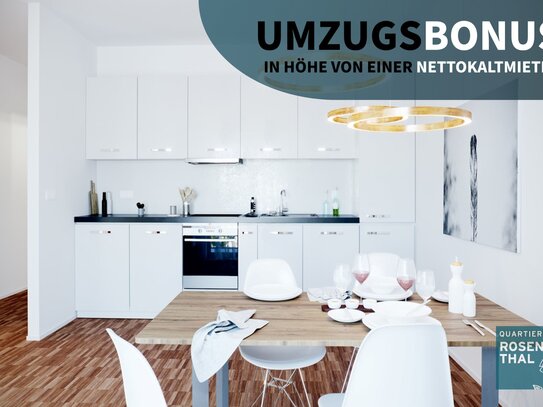 Der erste Monat MIETFREI: Moderne 3 Zimmer Wohnung mit Terrasse im Grünen!