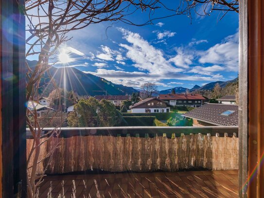 Stillvolle "Bergblick-Wohnung" im bayerischem Flair