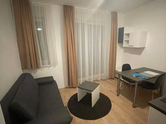 Suche Nachmieter/in für möblierte 1-Zimmer-Wohnung mit Terrasse