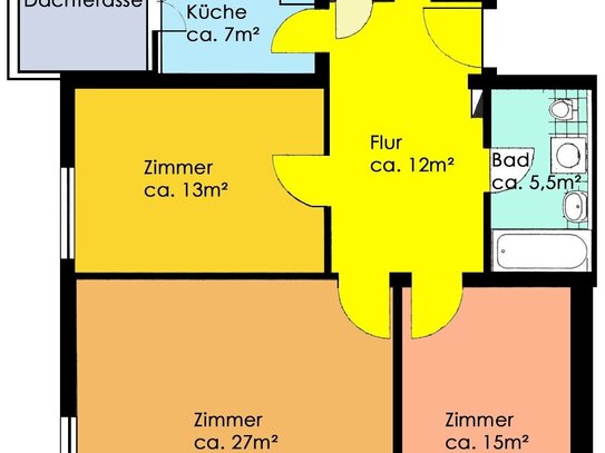 schöne 3 Raum-DG-Wohnung sucht Mieter