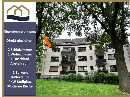 Einziehen und ankommen! Top geschnittene 3-Zimmer Eigentumswohnung im Bremen Woltmershausen