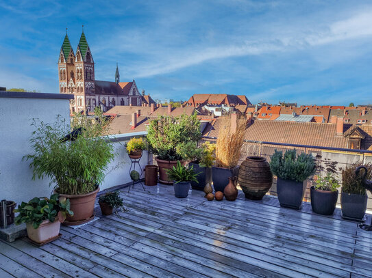 Exklusive Maisonettewohnung mit herrlichem Panoramablick in zentraler Lage von Freiburg-Stühlinger