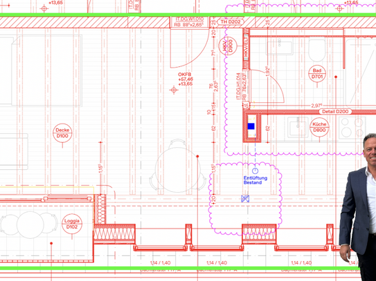 RESERVIERT Baubeginn November´25, Aufstockung, 4.OG, Loggia... Britz