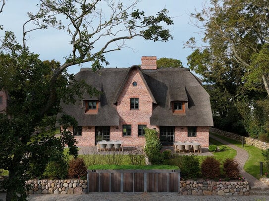 Exklusives Wohnen auf Sylt! Luxuriöse Doppelhaushälfte in Archsum zur Miete