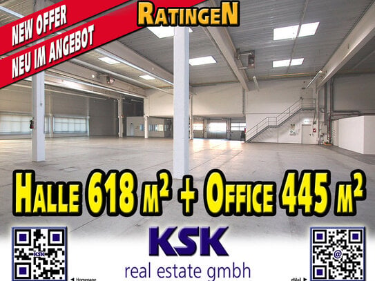 Nähe BAB ~618 m²/sqm Halle + ~455 m²/sqm Office, Close to Motorway)