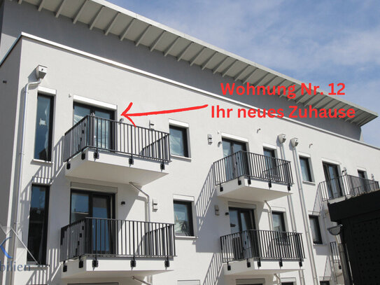 Barrierefrei - Nachhaltig - Neubau: 2-Zi. Wohnung ca. 82 m² mit Südbalkon, Keller, TG