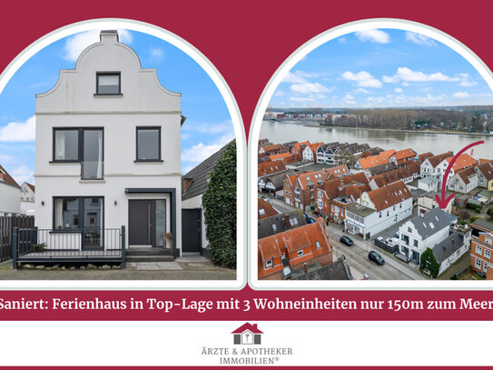 Saniert: Ferienhaus in Top-Lage mit 3 Wohneinheiten nur 150m zum Meer!