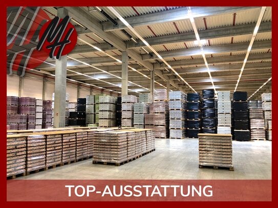 SCHNELL VERFÜGBAR - Lager-/Logistik (8.500 m²) & Büro-/Sozial (700 m²) zu vermieten