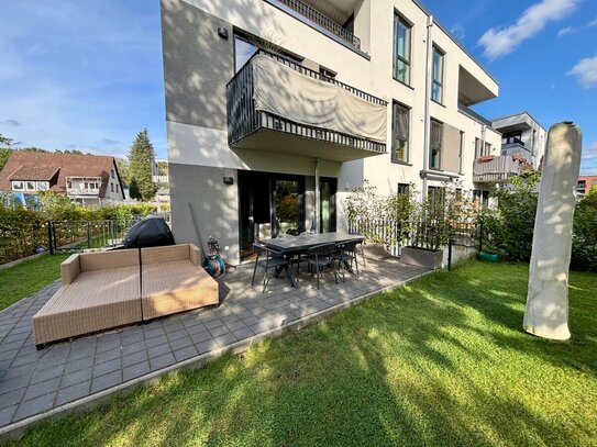 Große 3-Zimmerwohnung mit Garten und Ladesäule im grünen Sasel