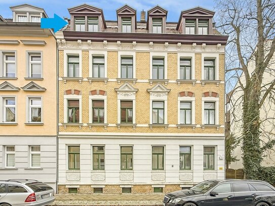 Attraktive Maisonette-Wohnung mit Balkon in gepflegtem Gründerzeitobjekt und ruhiger Seitenstraße