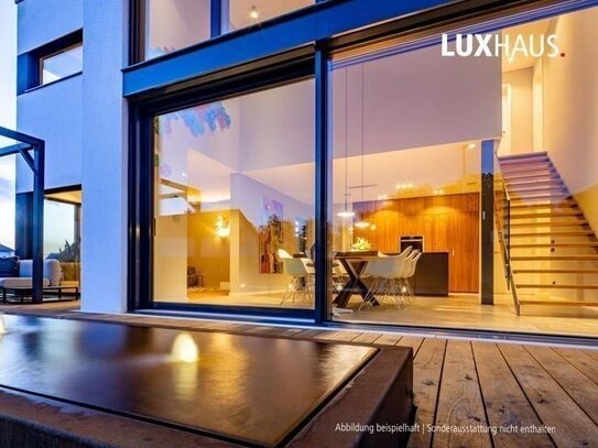 LUXHAUS Villa 220 m² mit Glasfasade über den Dächern von Weinheim alles individuell planbar! Schlüsselfertig 100% Wohlf…