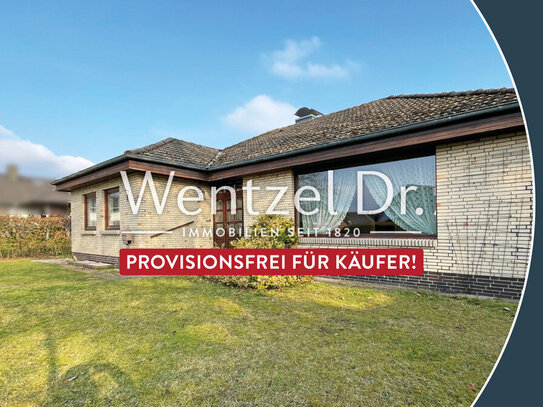 PROVISIONSFREI für Käufer - Sanierungsbedürftiger Bungalow. Neu bauen oder sanieren!