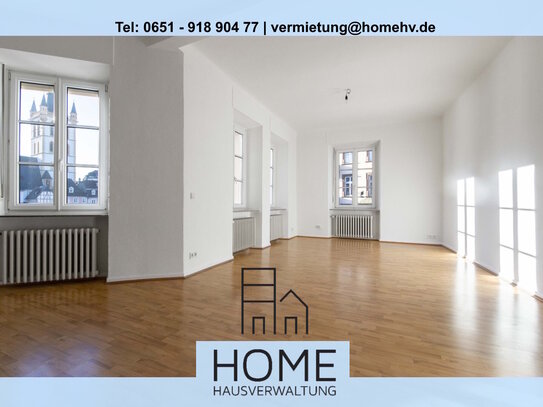 Trier City: 4 ZKB Oberschoss-Whg. - 130m² WFL, Einbauküche und neuem Badezimmer